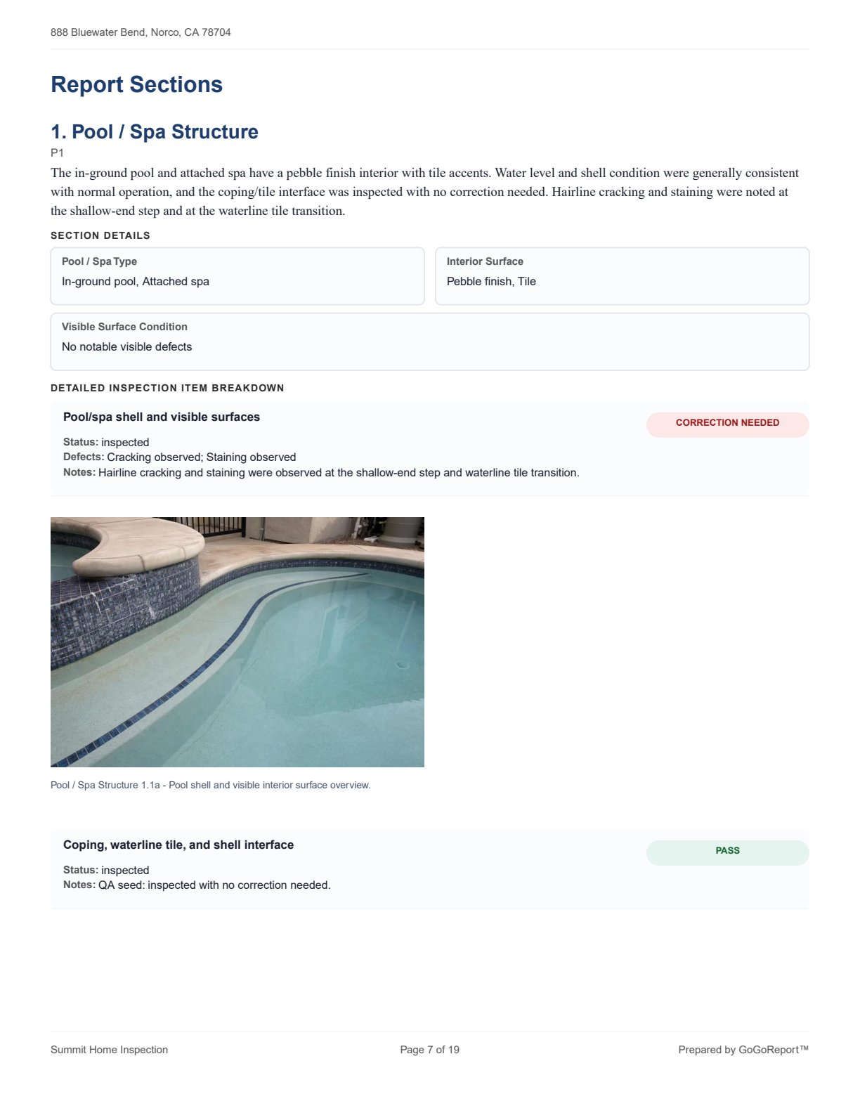 Inspección de Piscina / Spa sample screenshot 4